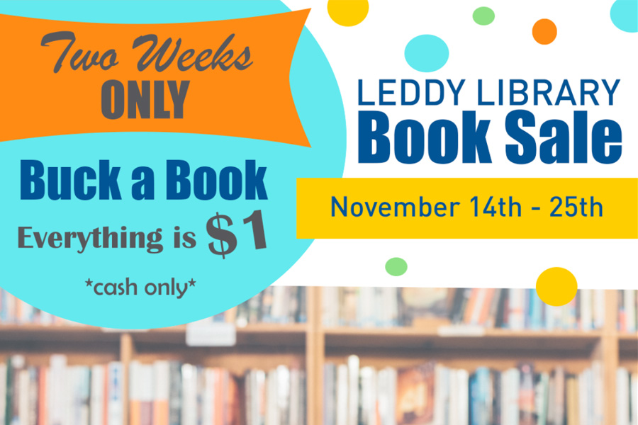 Leddy Library used book sale returns Leddy Library